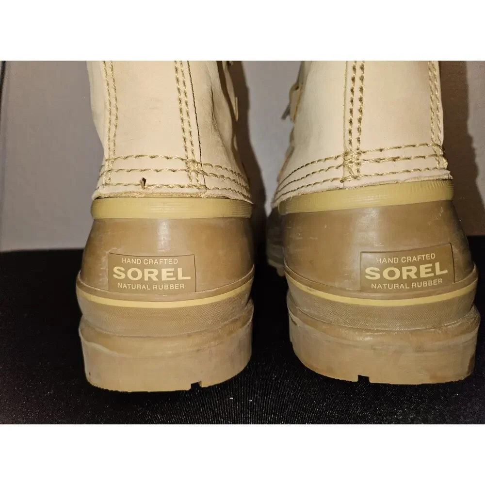 Sorel Caribou Boots Tan Mens Size 10